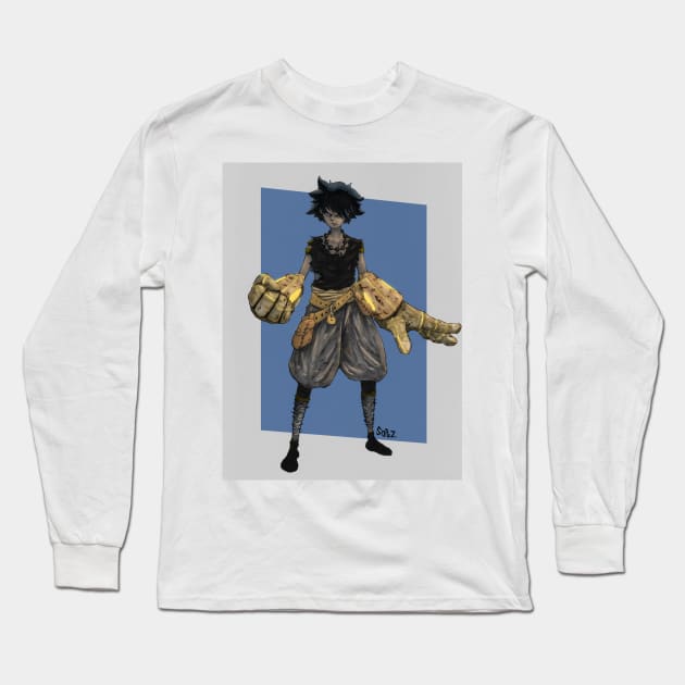 Funky Cyborg Long Sleeve T-Shirt by Sopzz